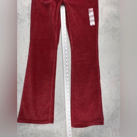 Levi’s 725 High Rise Bootcut Corduroy Jeans Pants Womens 29 Wine Burgundy NWT - Picture 7 of 12